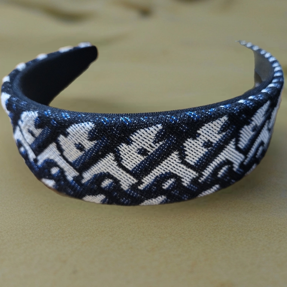 Black and White Patterned Headband